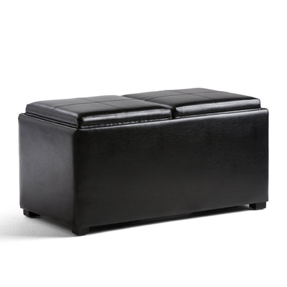 Avalon - 5 Piece Storage Ottoman, Contemporary