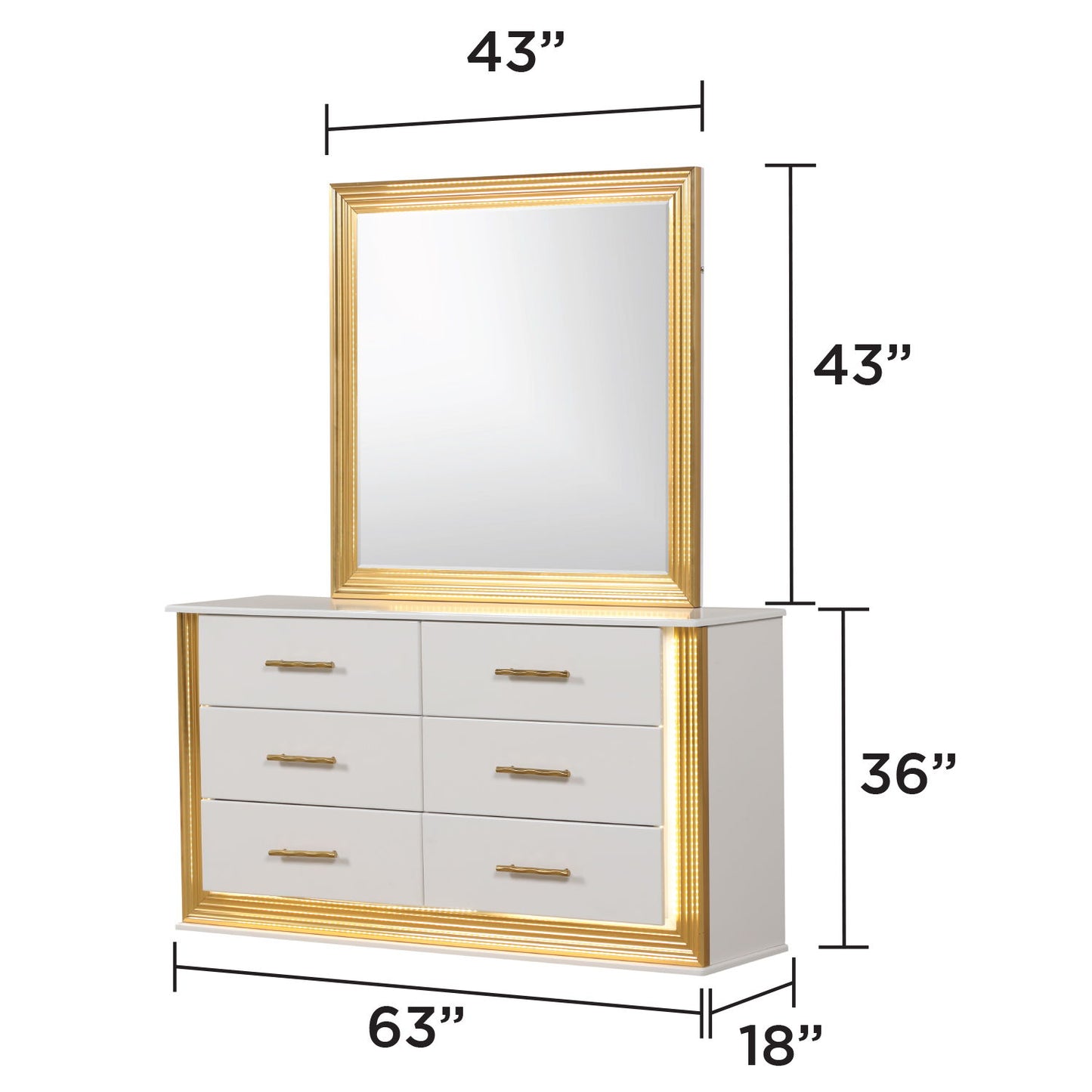 Obsession - Bedroom Set & LED