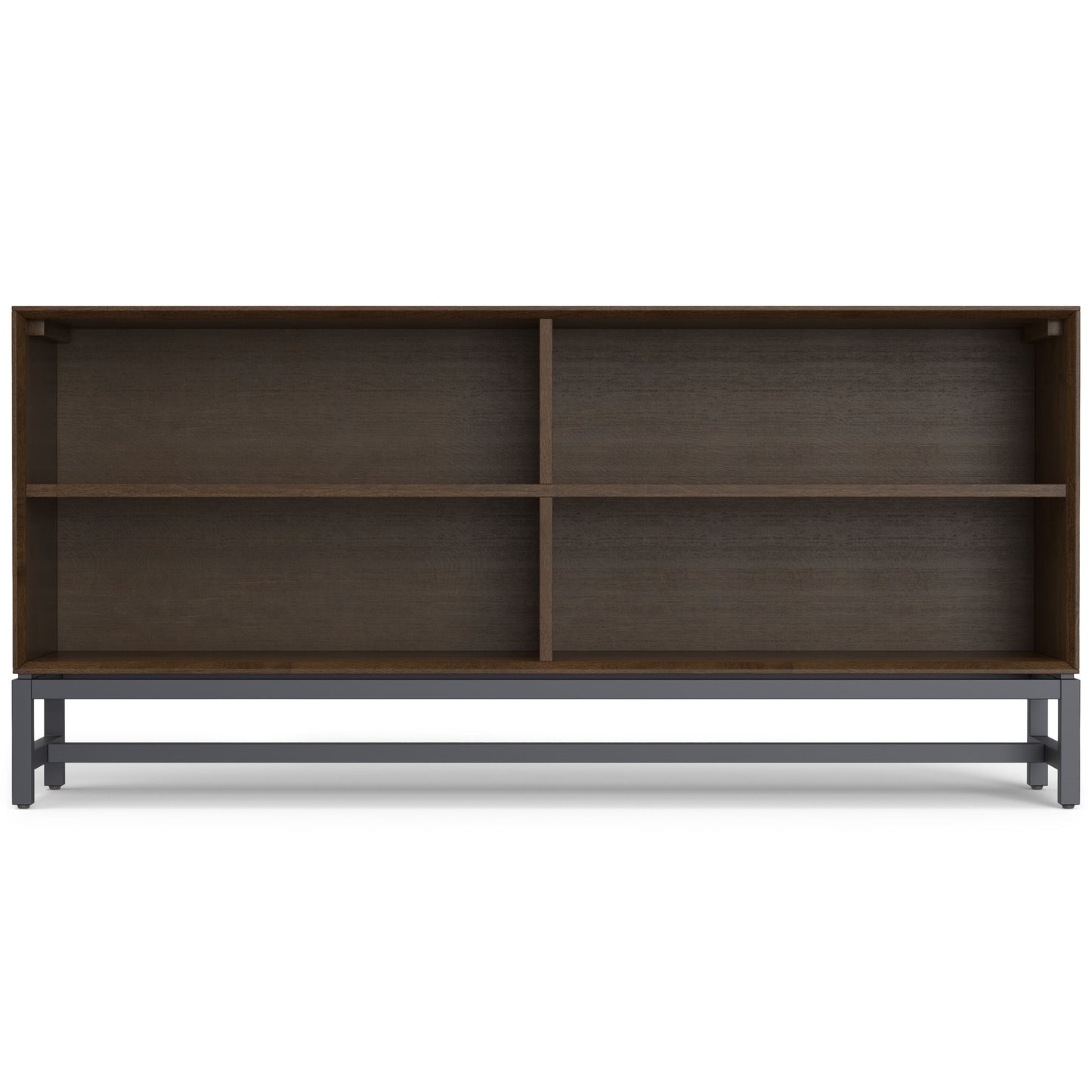 Banting - Low Wide Bookcase - Walnut Brown