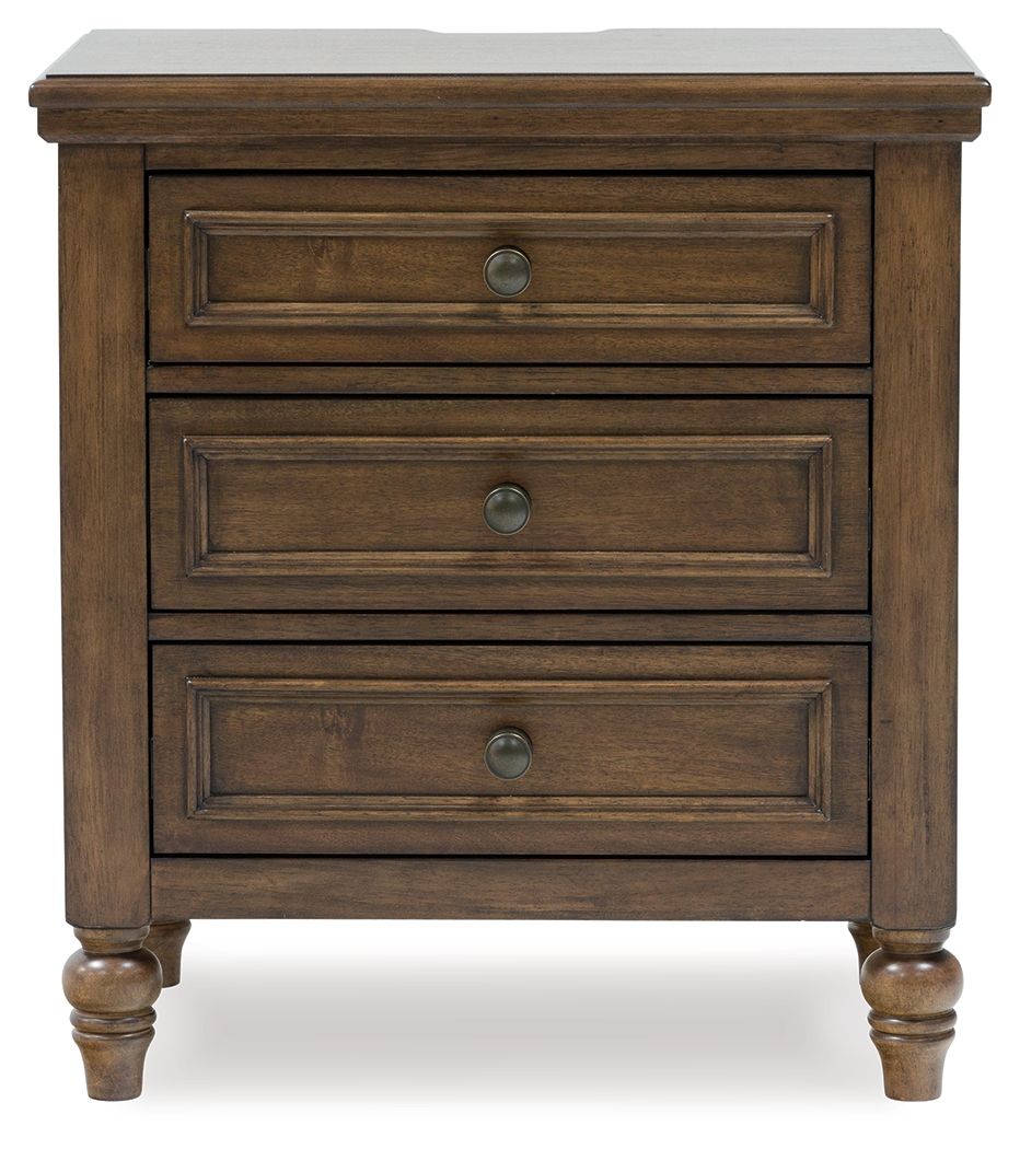 Sturlayne - Brown - Three Drawer Night Stand