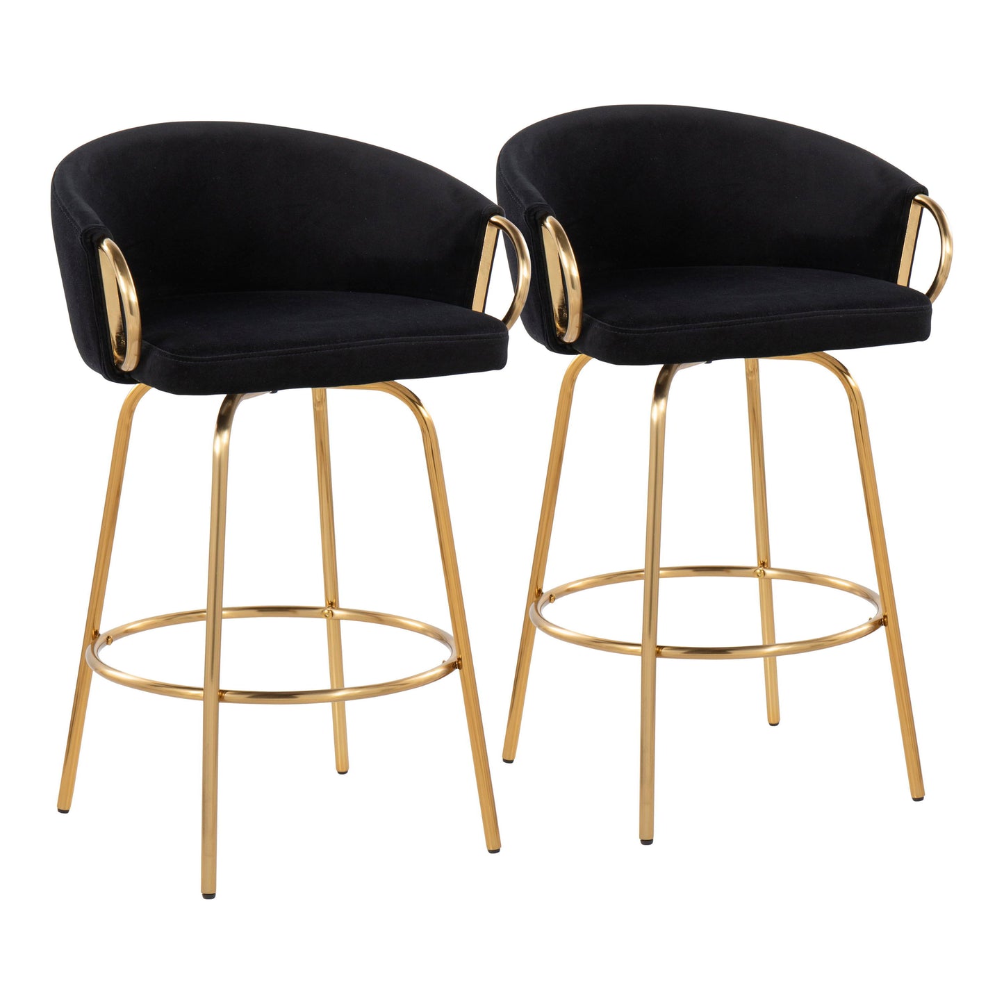 Claire - Contemporary & Glam Counter Stool (Set of 2)