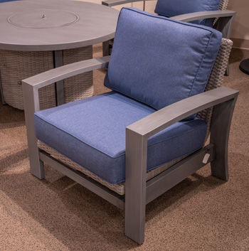 Dillon Beach - Spring Lounge Chair - Blue / Gray