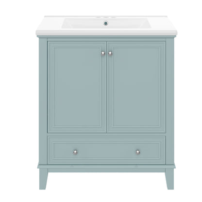 Modern Bathroom Vanity With Sink Combo, Doors And Drawer