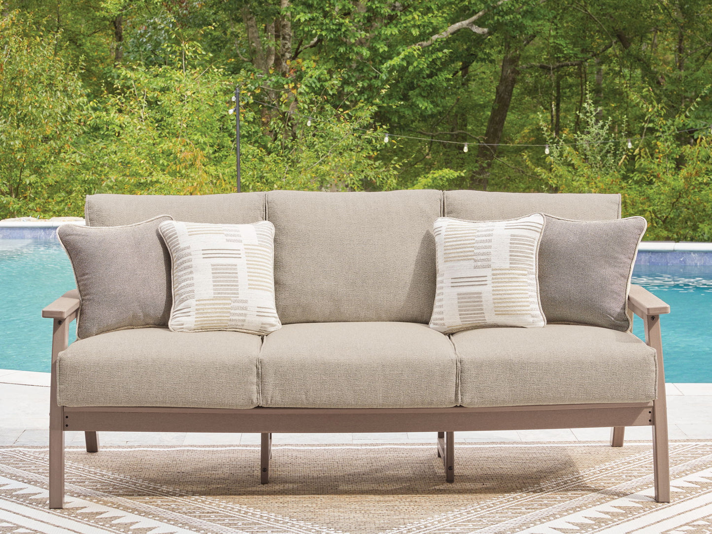 Cliffs Beach - Sofa With Cushion - Driftwood