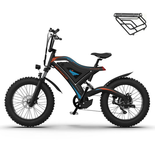 Electric Bicycle 500W Motor 20" Fat Tire With 48V / 15Ah Li - Battery S18 - Mini New Style - Black